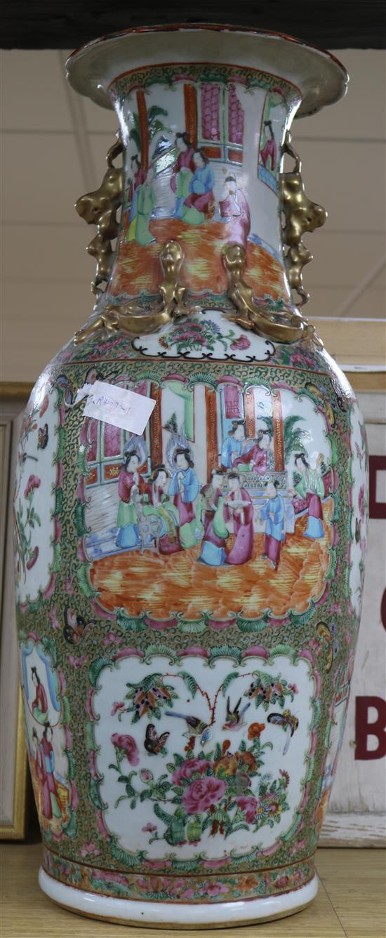 A large Chinese famille rose vase